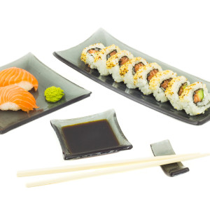 Sushi toidunõude komplekt “Tume”