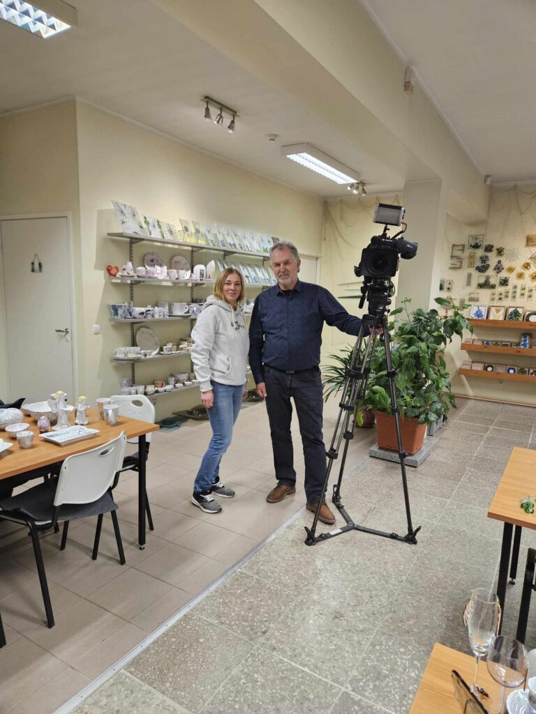 "Nurgakivi" U-Stuudio töökojas Nurgakivi ,Priit Valge ja mina